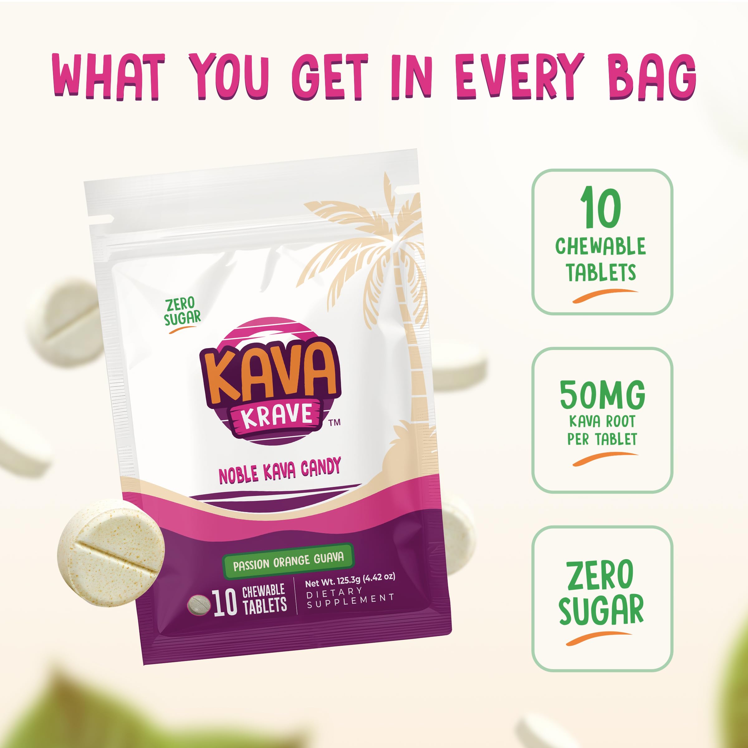 Kava Krave serving shown in hand to illustrate single-serve convenience and discretion