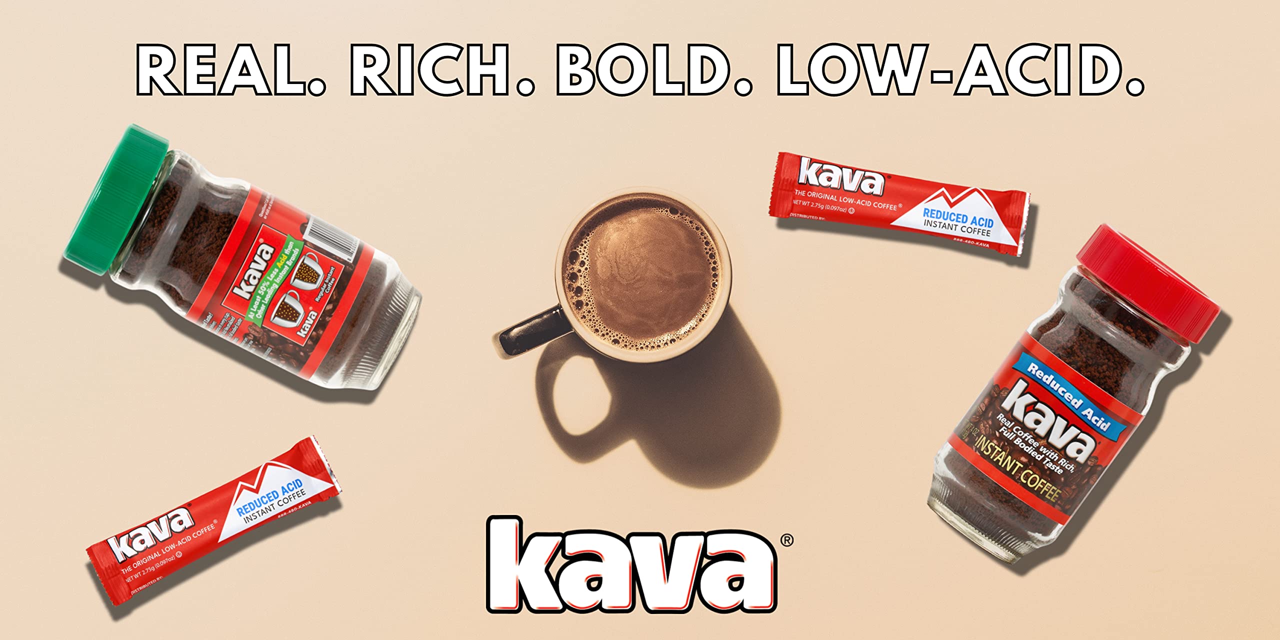 Kava in a morning kitchen lifestyle scene showing easy preparation and full-bodied instant coffee enjoyment