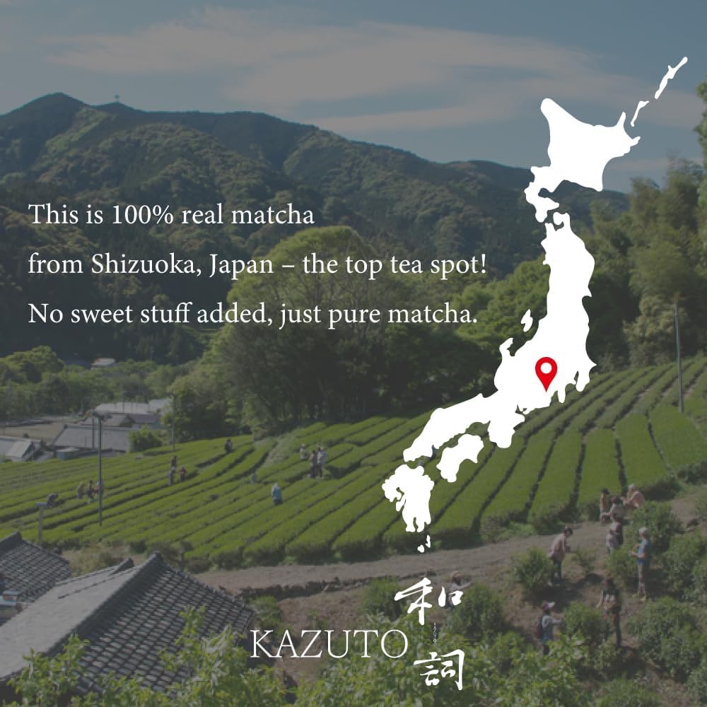 葉っピイ向島園 kazuto lifestyle kitchen scene showing easy daily matcha ritual
