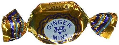 KC Candy close-up of ginger mint surface texture highlighting long-lasting flavor