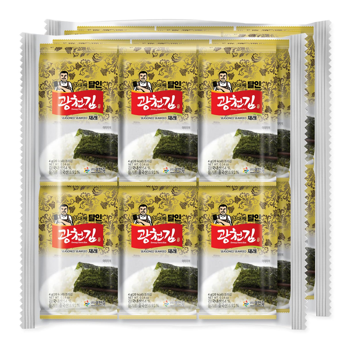 KC KWANGCHEONKIM front packaging showing 24-pack freshness and convenience