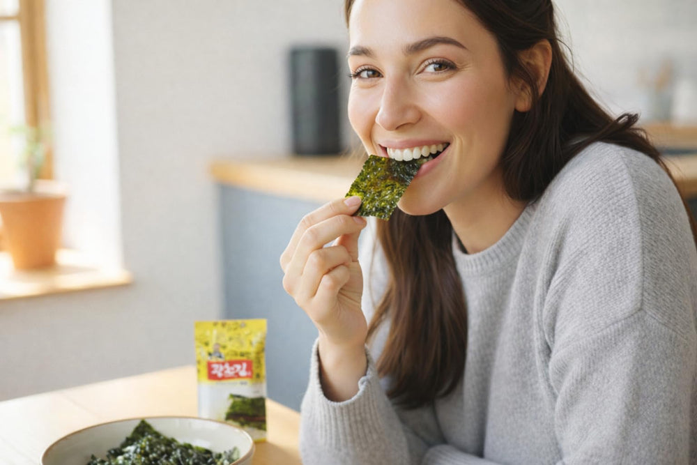 KC KWANGCHEONKIM product label and nutrition panel emphasizing clean ingredients