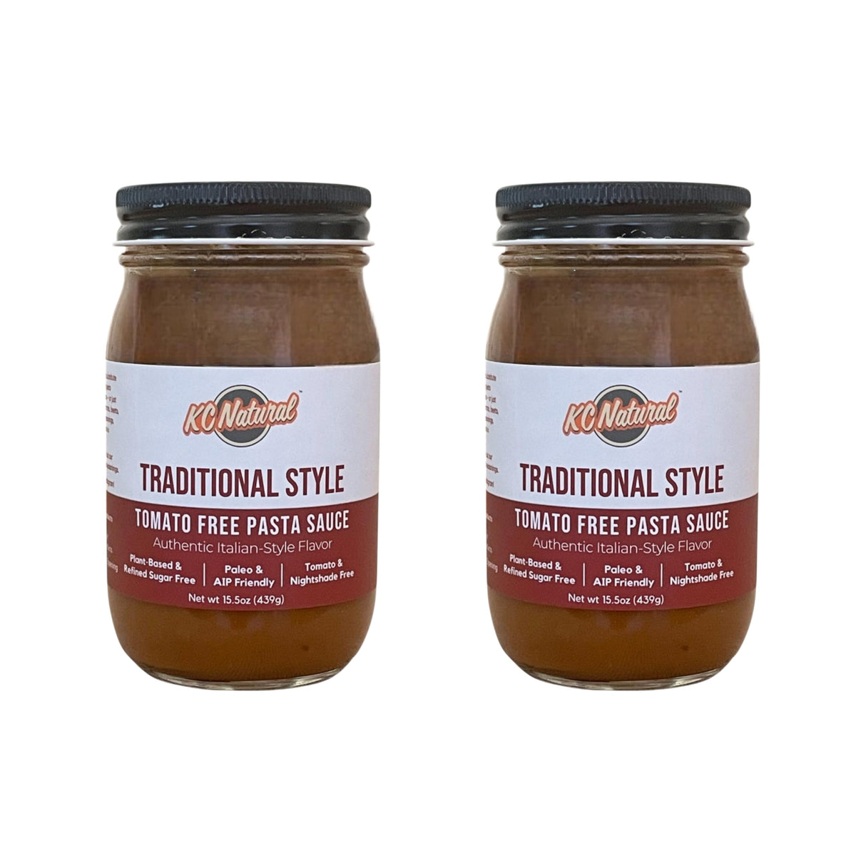 KC Natural front packaging showing two-pack and label benefits