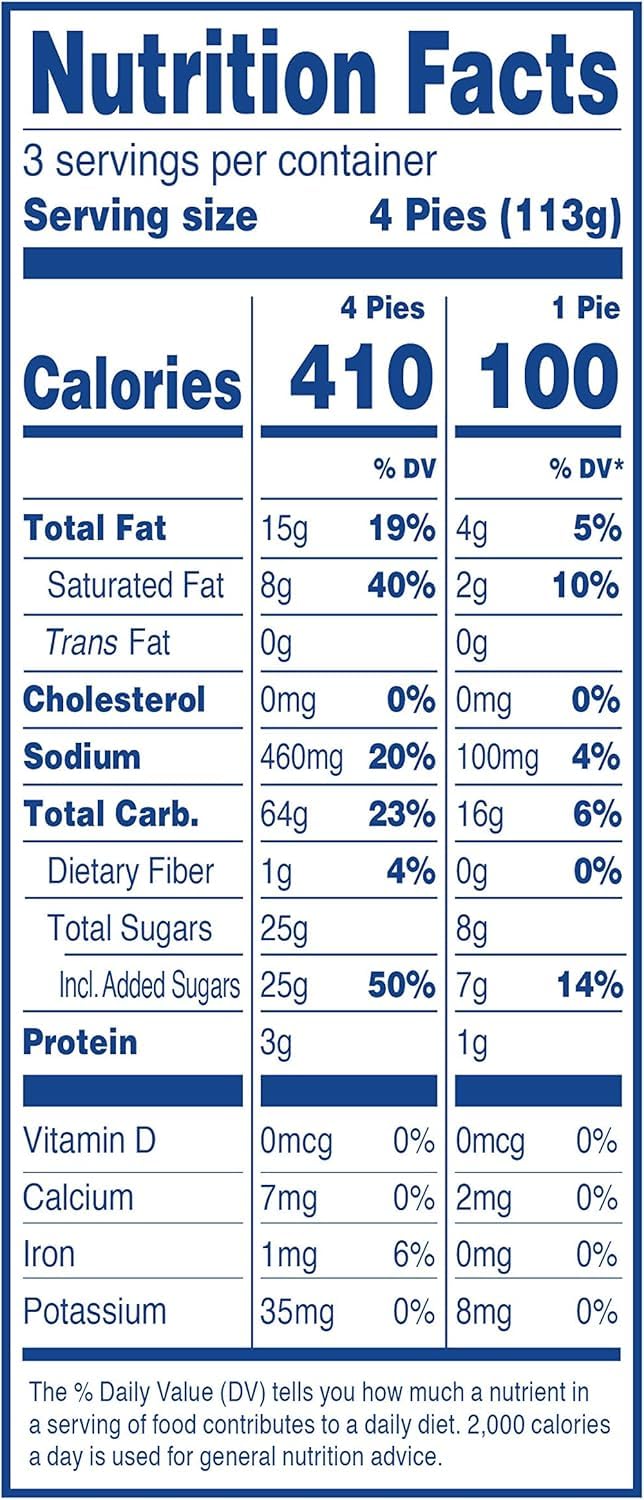 KD Chocolates single unwrapped apple mini pie with flaky crust for quick snacking