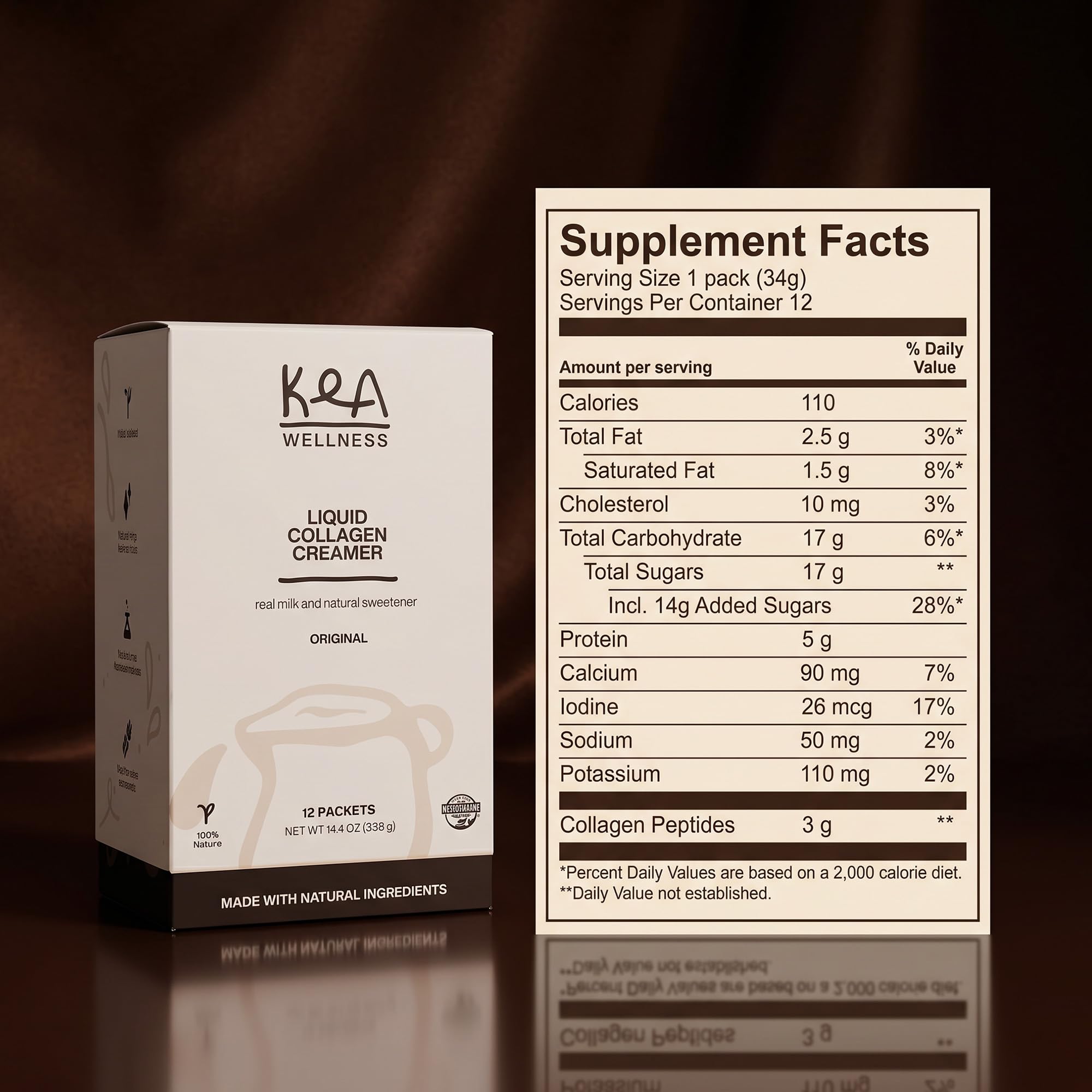 Kea Wellness single-serve packet held in hand for travel convenience
