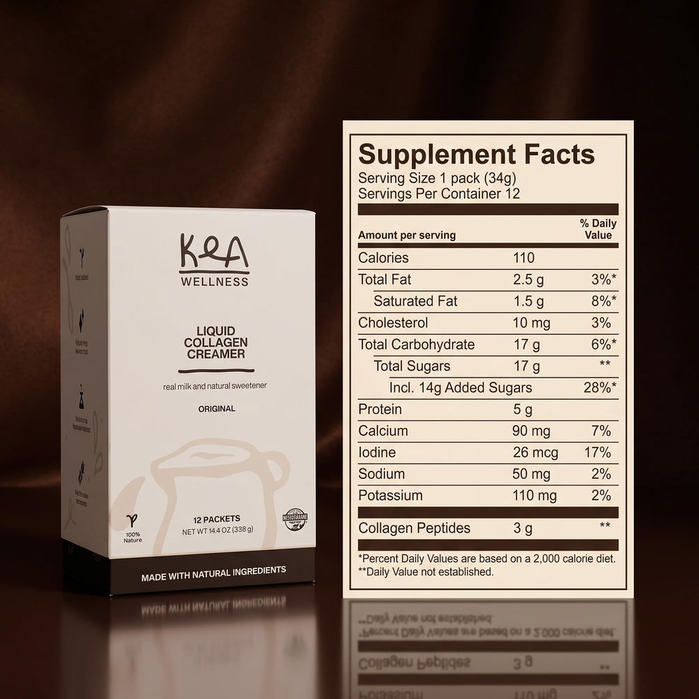 Kea Wellness single-serve packet held in hand for travel convenience
