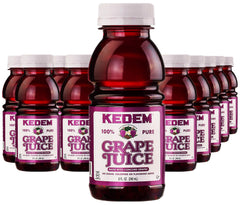 kedem front packaging showing 24-pack of 8oz bottles and kosher label for easy serving