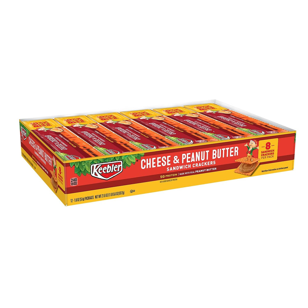 Keebler pouch front view showing product branding and benefit portable snack
