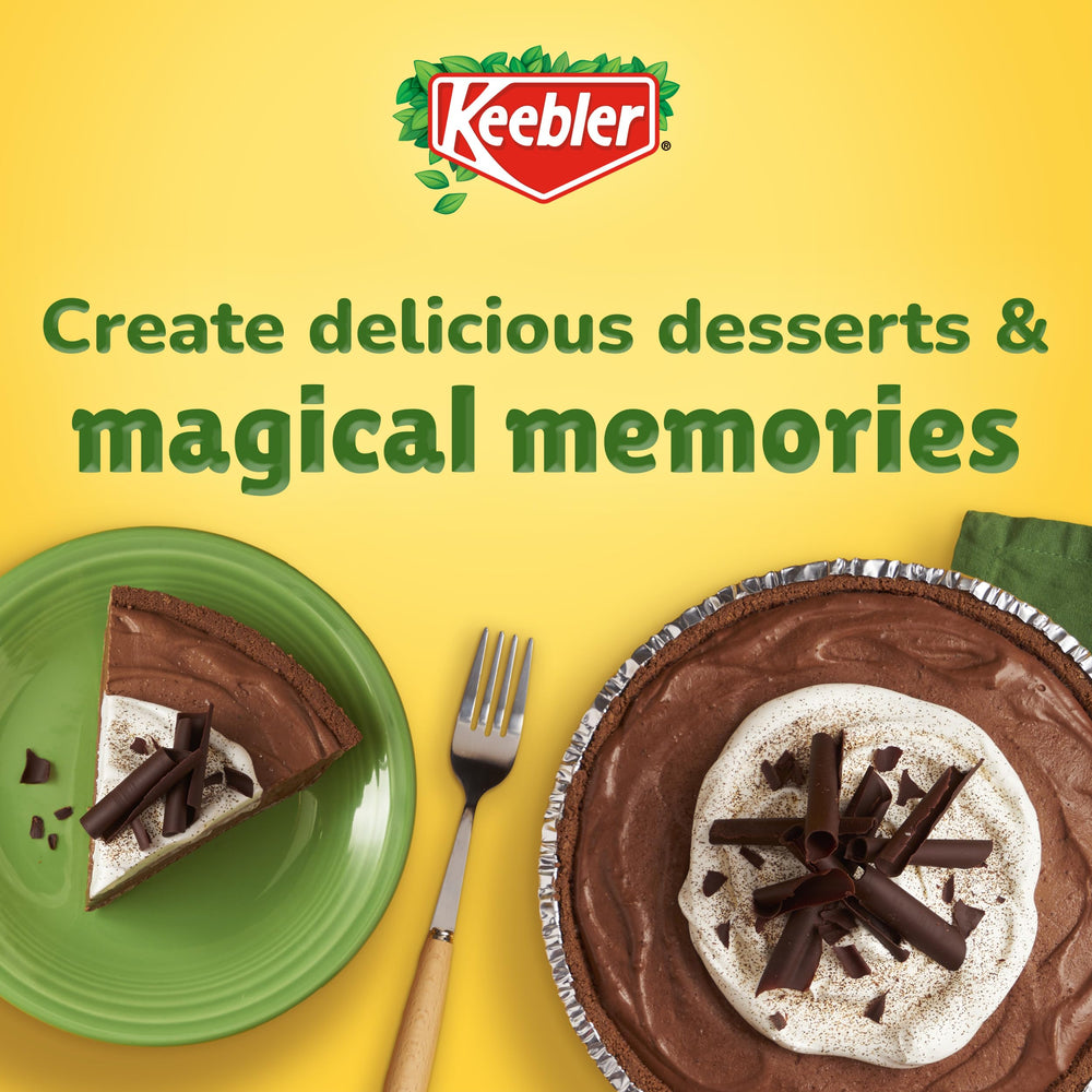 Keebler sliced pie on plate showing flaky edge and serving appeal