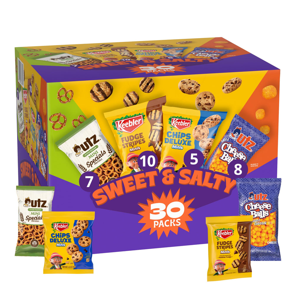 Keebler variety pack front packaging showing assortment and convenience