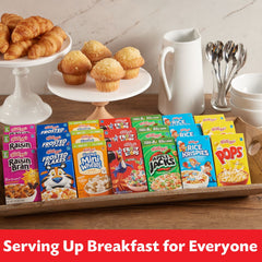 Kellogg's cereal poured into a bowl with milk for quick breakfast