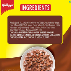 Kellogg's back-of-box nutrition label close-up showing ingredient and nutrition details