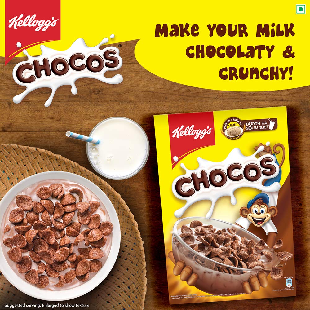 Family enjoying Kellogg's Chocos at breakfast showing kid-friendly, shareable option