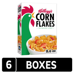 Kellogg's close-up of flake texture highlighting crispness and light crunch