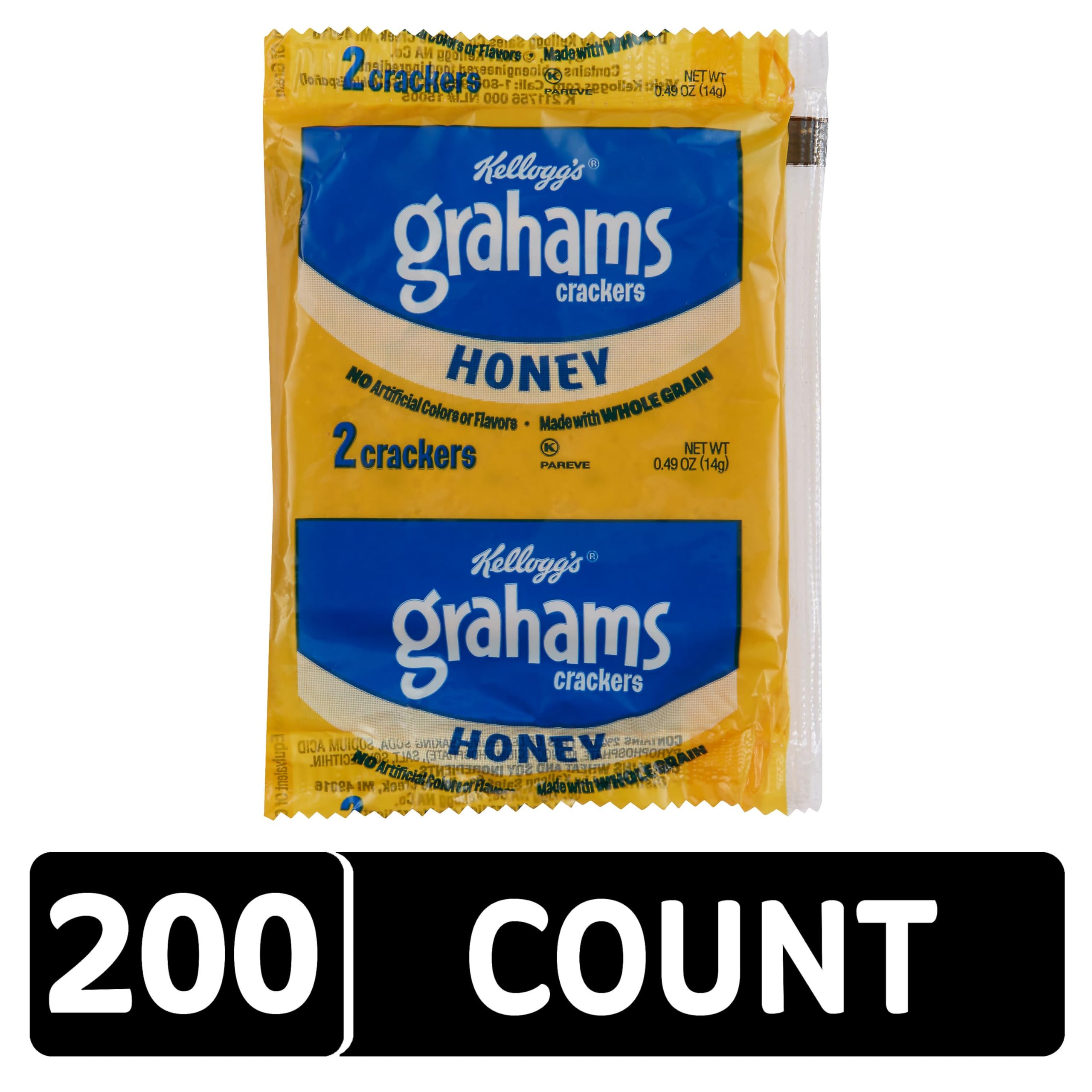 Kellogg's individually wrapped two-count pouch highlighting convenience and hygiene