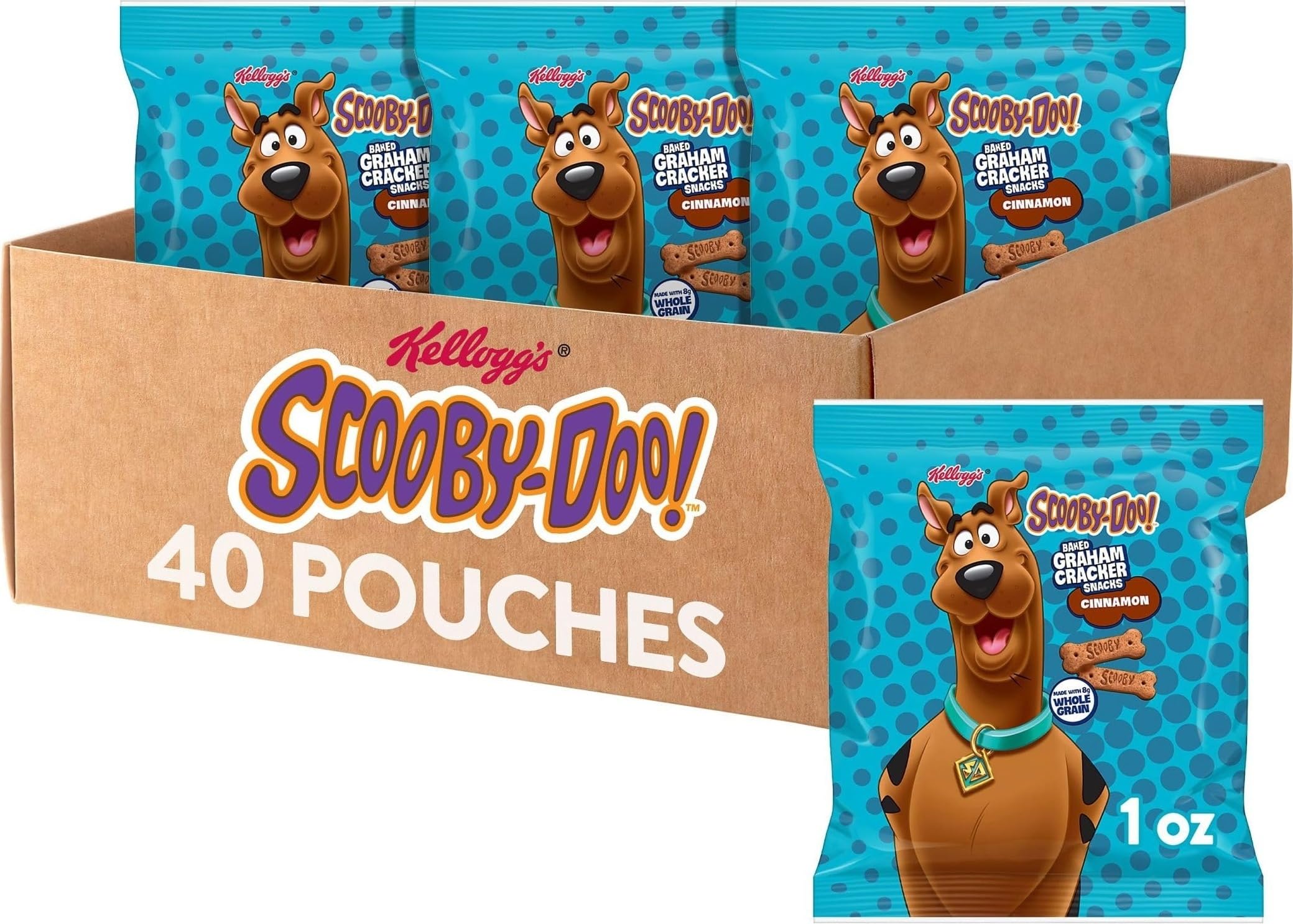 Kellogg's front package showing 40-count case and branding for bulk storage