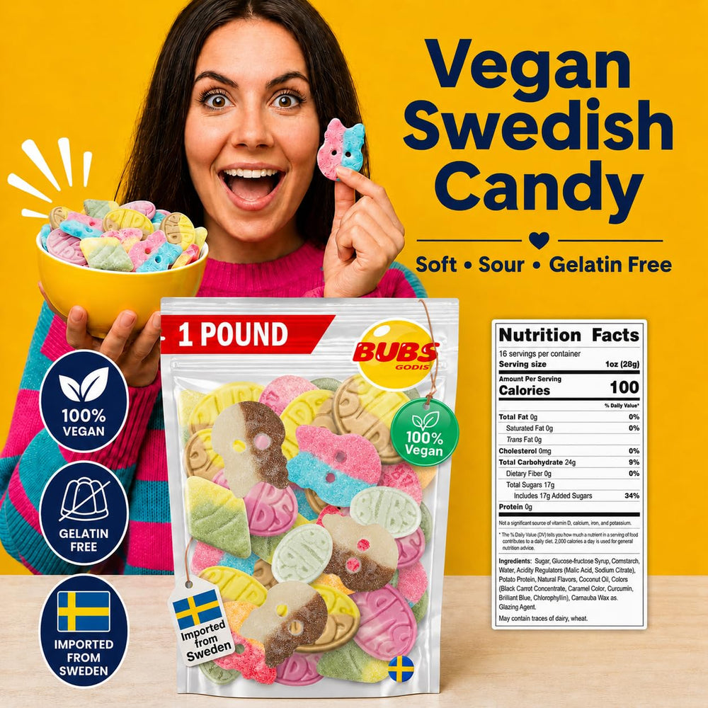 Kenai Kitchen BUBS open pouch with assorted gummies ready for snacking benefit freshness