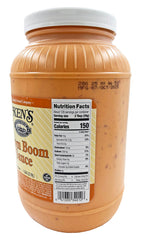 Ken's Boom Boom Sauce on sandwich adding garlic flavor and mild spice boost