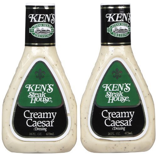 Ken's creamy Caesar dressing front packaging showing rich texture and versatile use