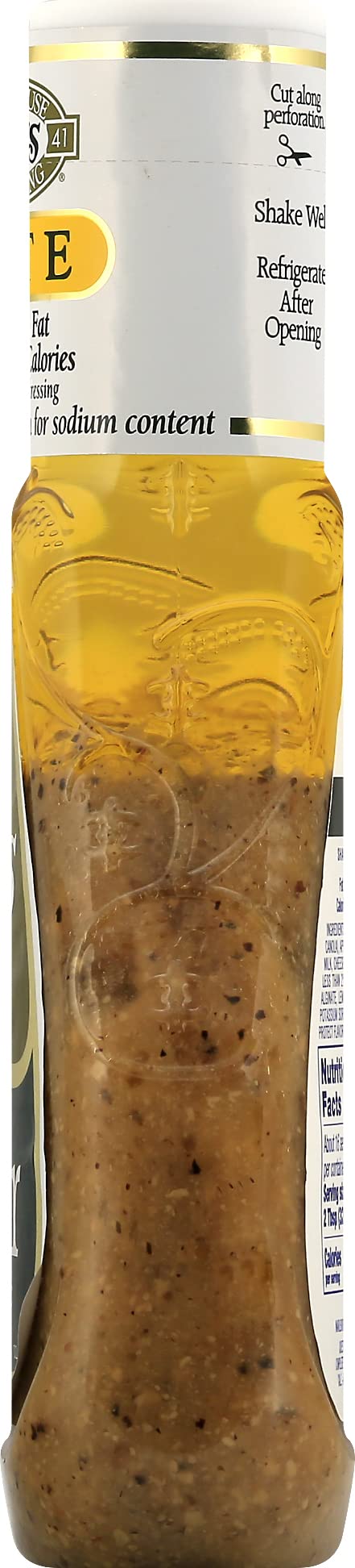 close-up spoon of Ken's light Caesar showing smooth texture and creamy consistency for easy mixing