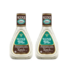 Ken's Steak House front bottle view showing label and 16 fl oz size, highlights convenience