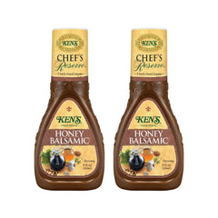 Ken's Steak House front label showing two 9 fl oz bottles, clear identification and convenience
