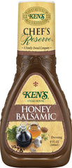 Ken's Steak House dressing drizzled over salad enhancing flavor and visual appeal