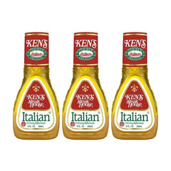 Ken's Steak House front packaging showing three bottles and brand clarity