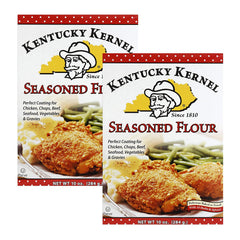 Kentucky Kernel front packaging showing two 10 oz bags and easy use