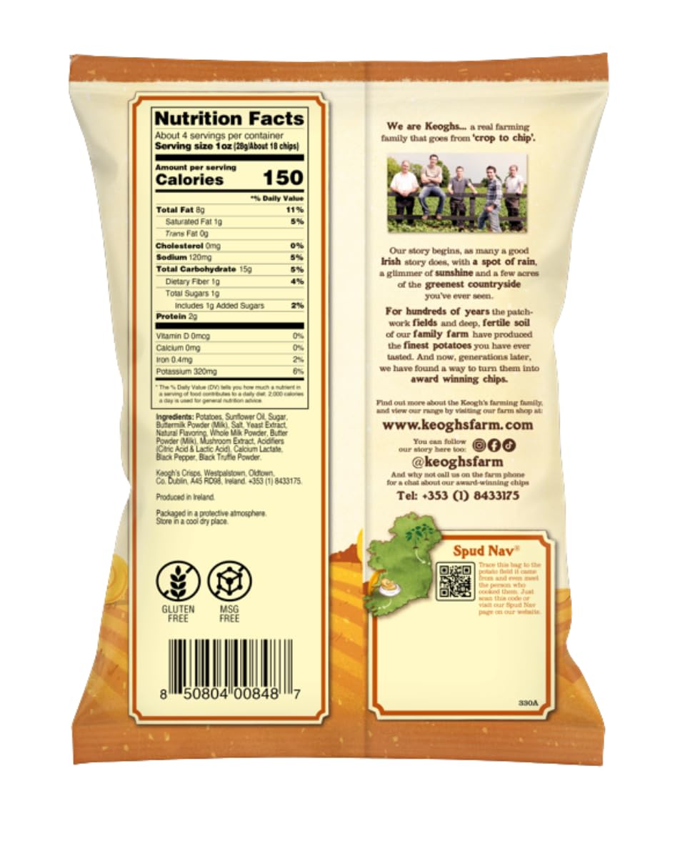 Keogh's crisp close-up highlighting crunchy texture and buttery coating benefit