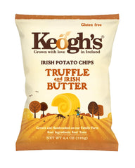 Keogh's front packaging showing truffle and butter flavor and premium appeal