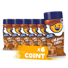 Kernel Season's front packaging showing caramel seasoning and branding benefit convenience
