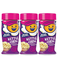 Kernel Season's jar front packaging showing kettle corn seasoning for quick movie-night flavor