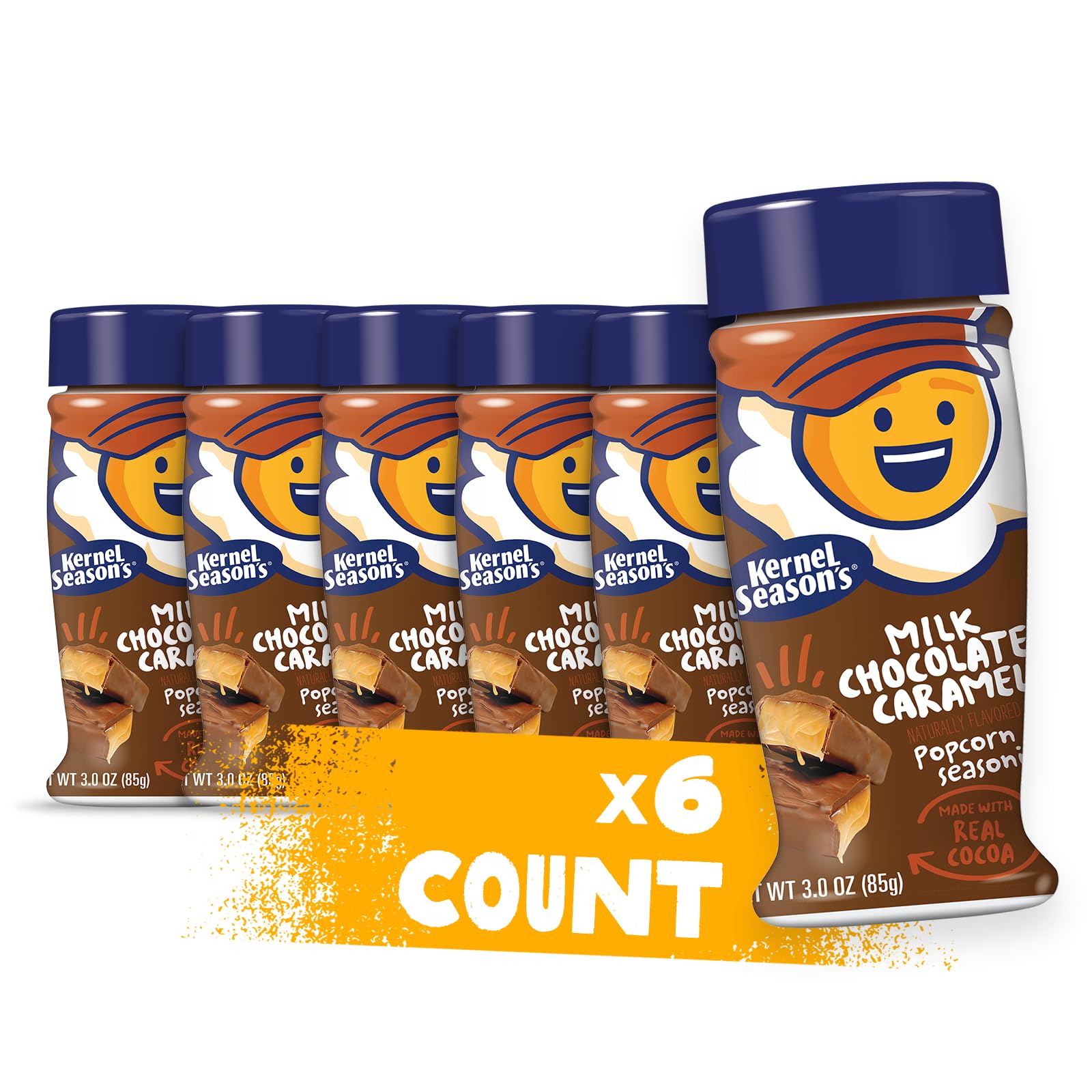 Kernel Season's front jar view showing product and flavor convenience