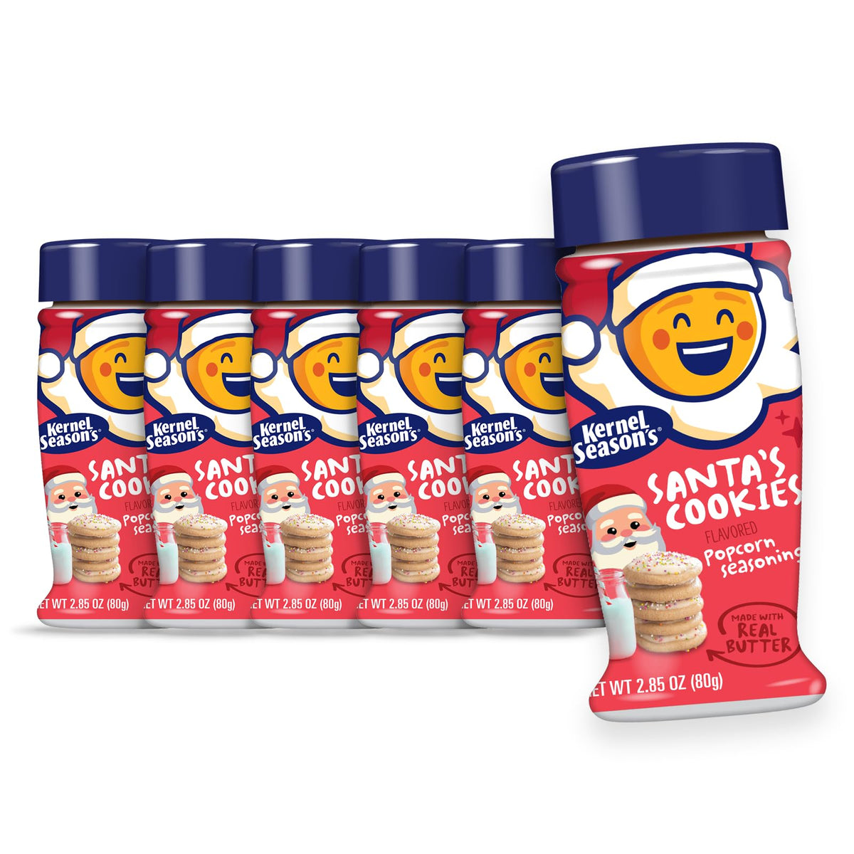 Kernel Season's front packaging showing holiday seasoning jar for easy gifting