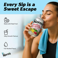 Close-up of Kern's thick nectar texture showing creamy fruit mouthfeel benefit