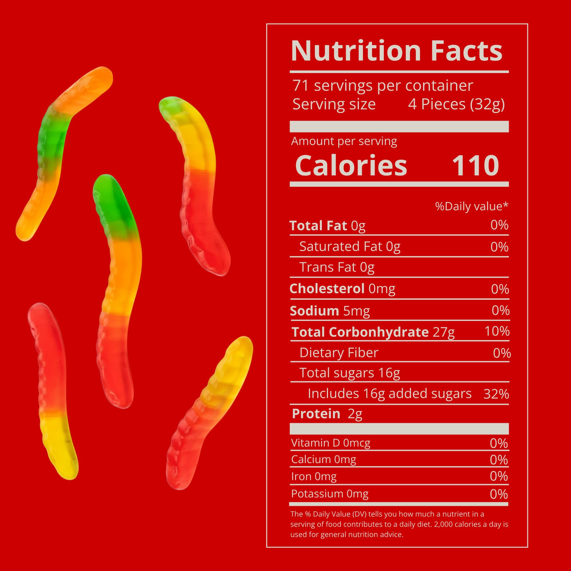 Kervan nutrition and ingredient label for clear dietary and allergen info