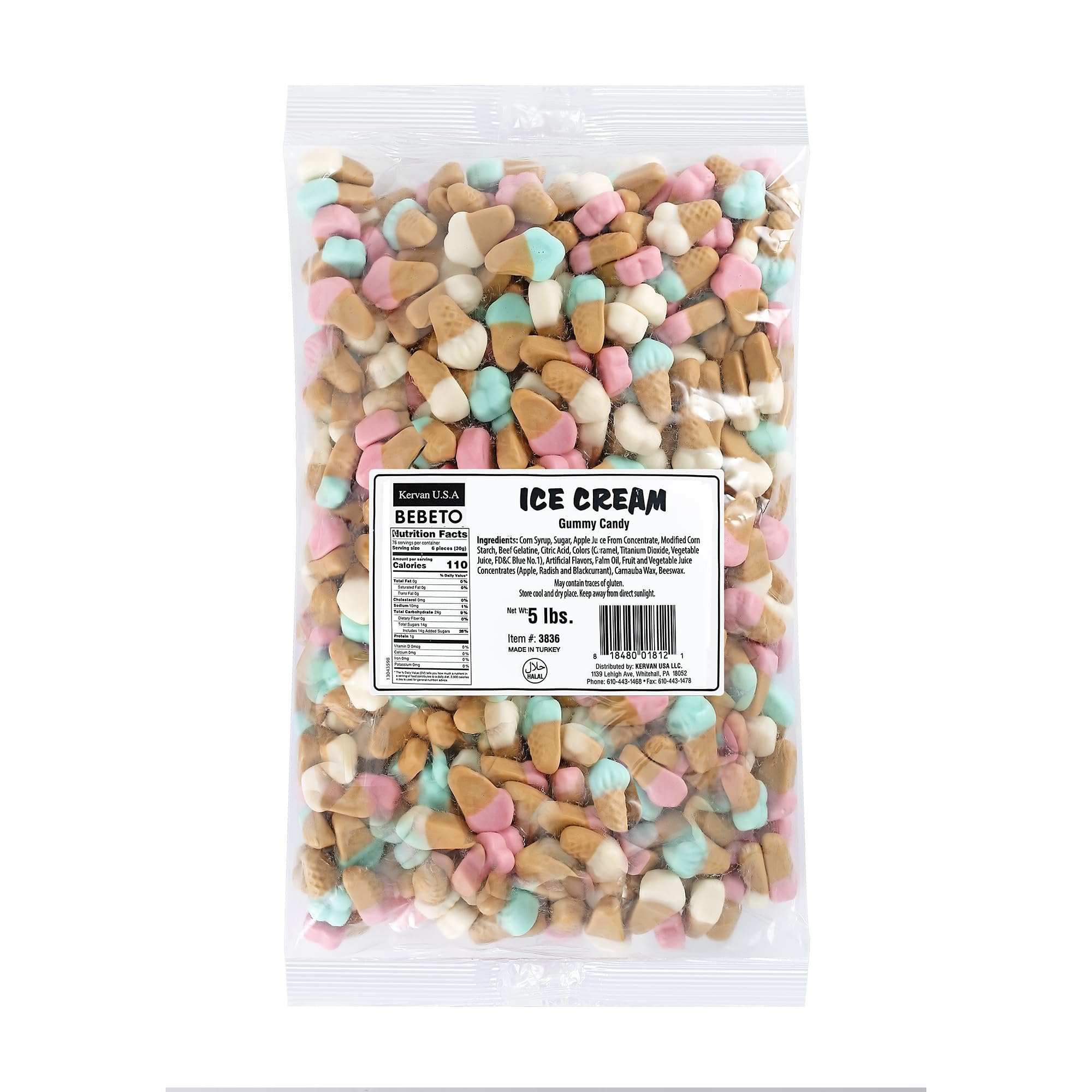 Kervan front packaging showing bulk 5 lb bag and brand for quick identification