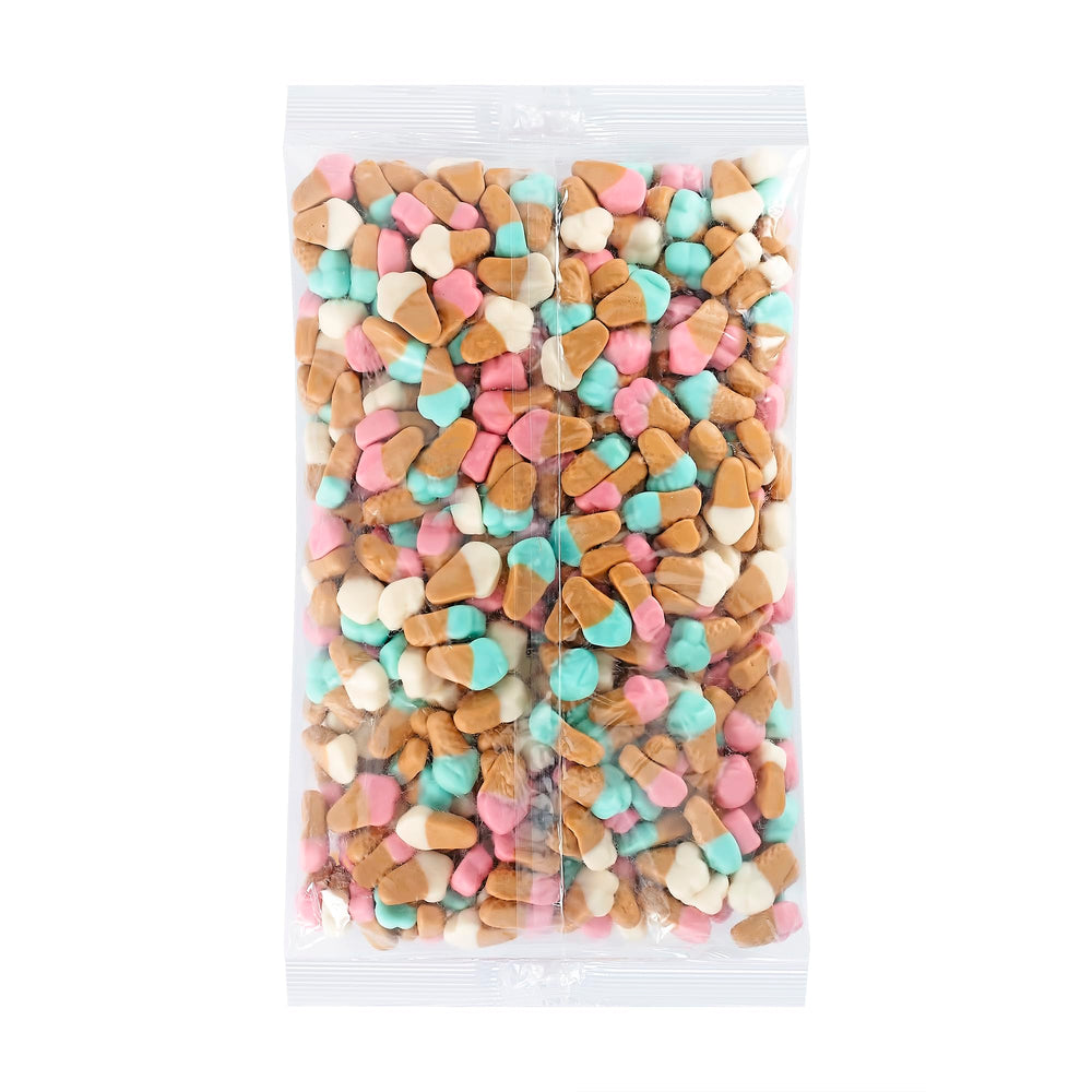 Kervan handful of gummies in palm illustrating portion size and grab-and-go ease