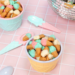 Kervan candy beside ruler demonstrating size per piece for portion clarity