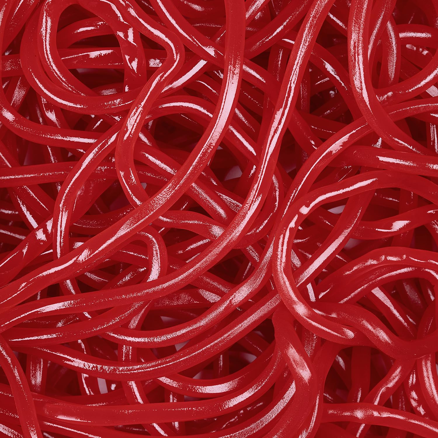 Kervan licorice lace next to hand showing generous 2 lb quantity
