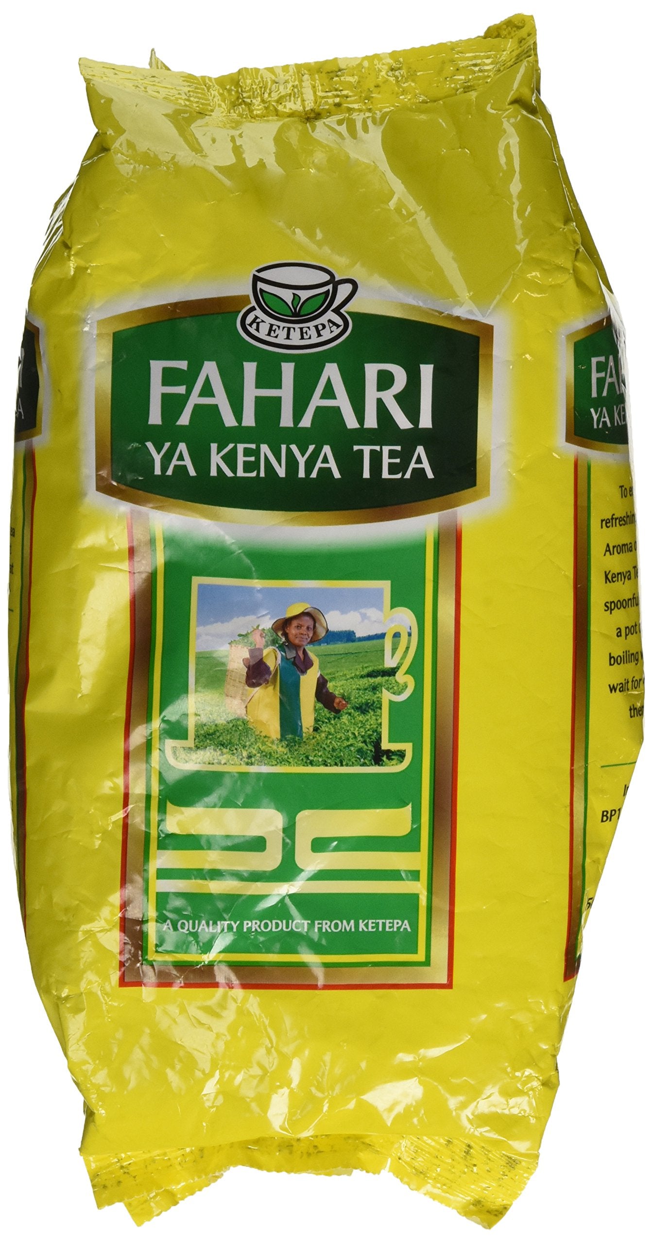 Ketepa Pride Fahari Ya Kenya 500g front pack showing branding and quantity, ensures recognizable shelf appeal