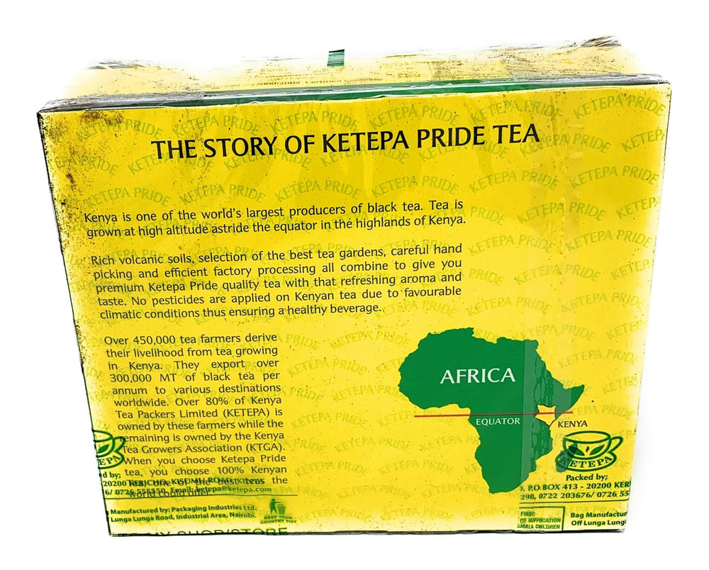 Ketepa Pride teabag infusing in cup producing bright color and aroma