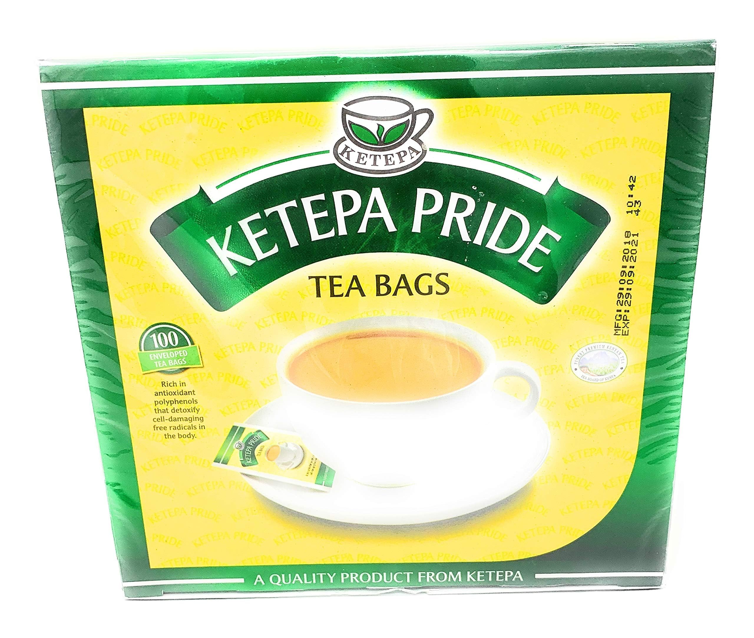 Ketepa Pride teabag close-up revealing fine tea granules for faster infusion
