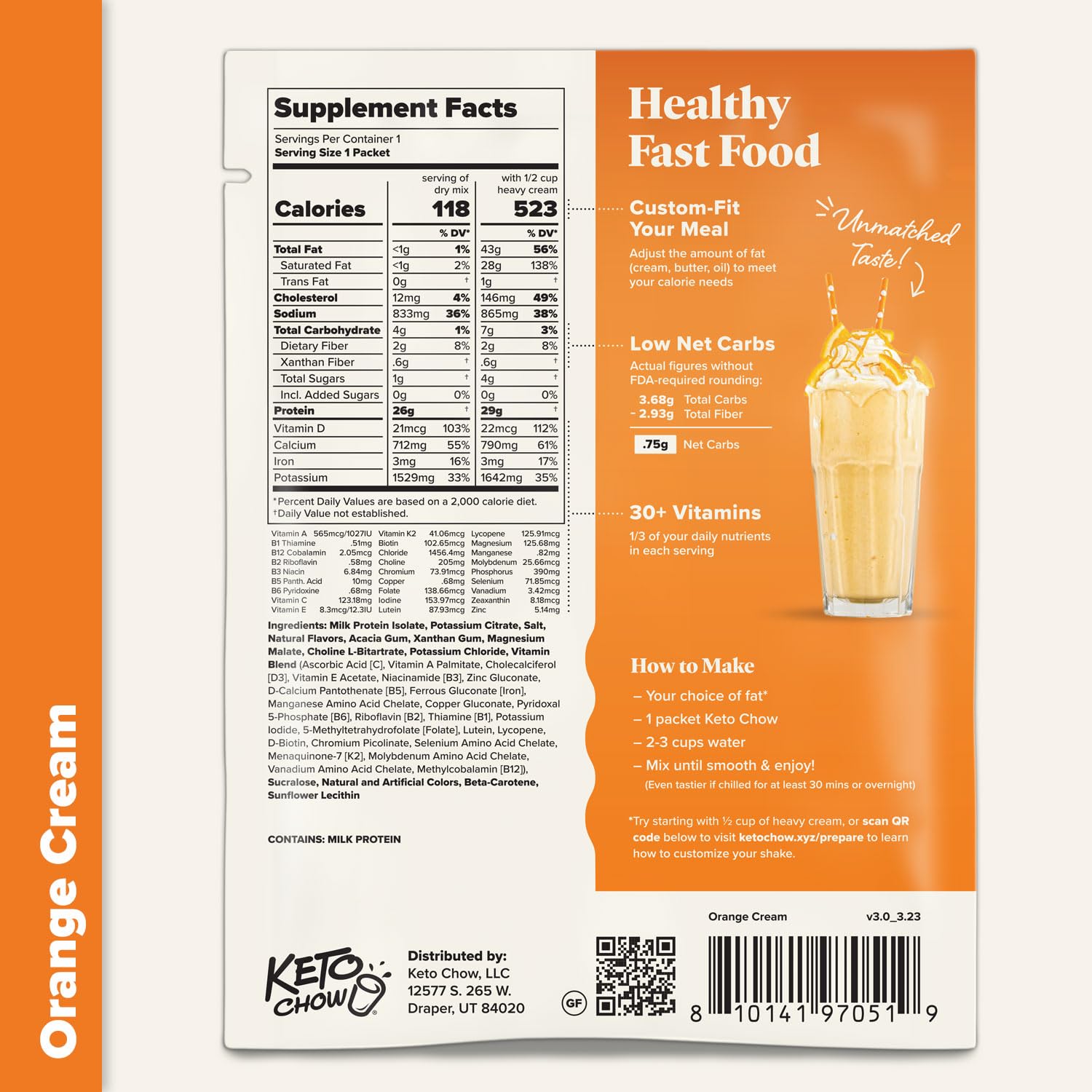 Keto Chow served in kitchen setting showing lifestyle convenience and meal replacement benefit