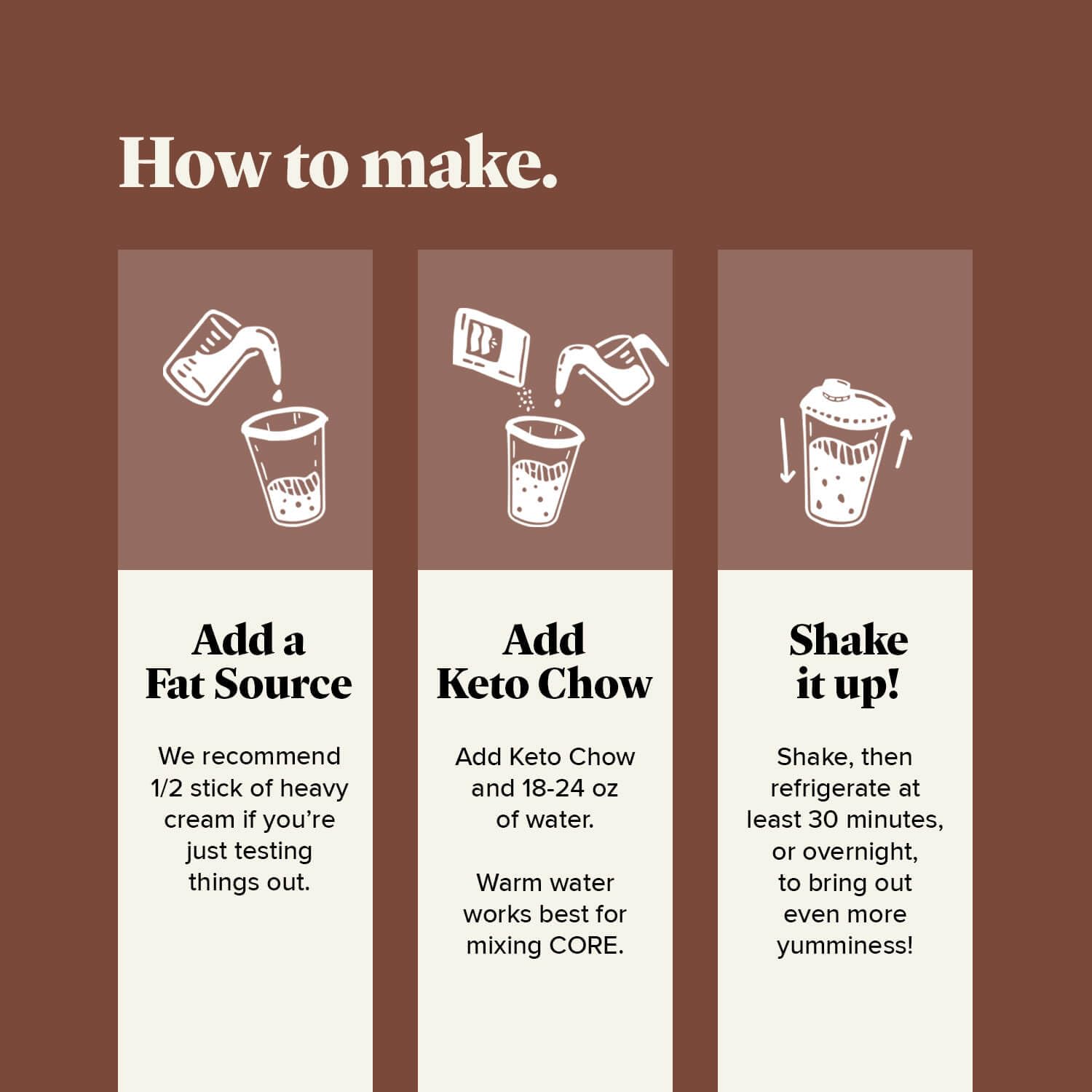 Keto Chow shake in travel setting demonstrating portability and quick meals