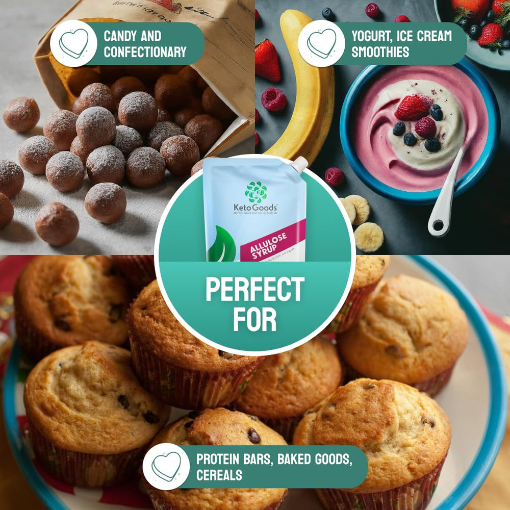 Keto Goods ingredient panel, highlights pure allulose and clean label benefit