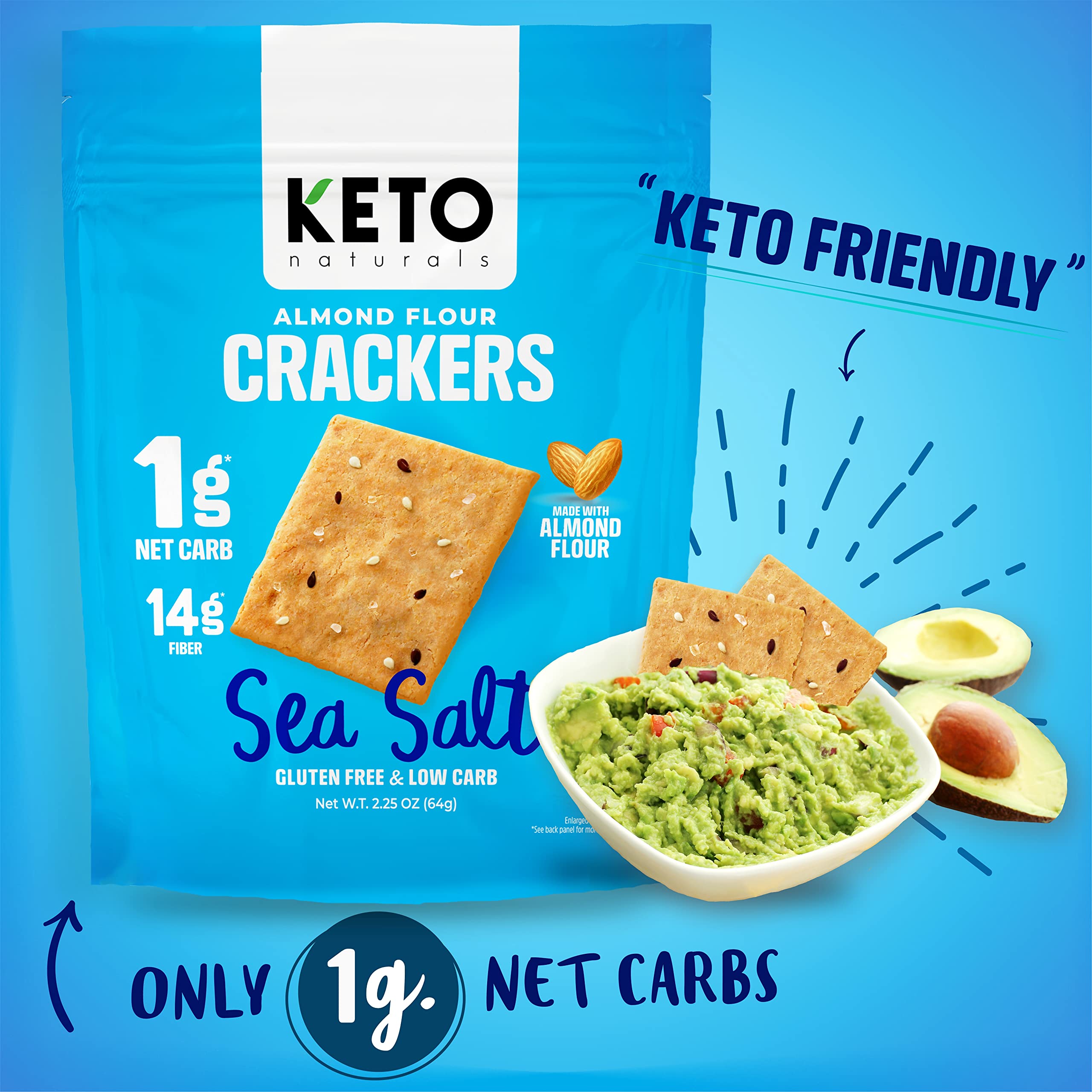Keto Naturals close texture shot showing thin crisp almond flour detail