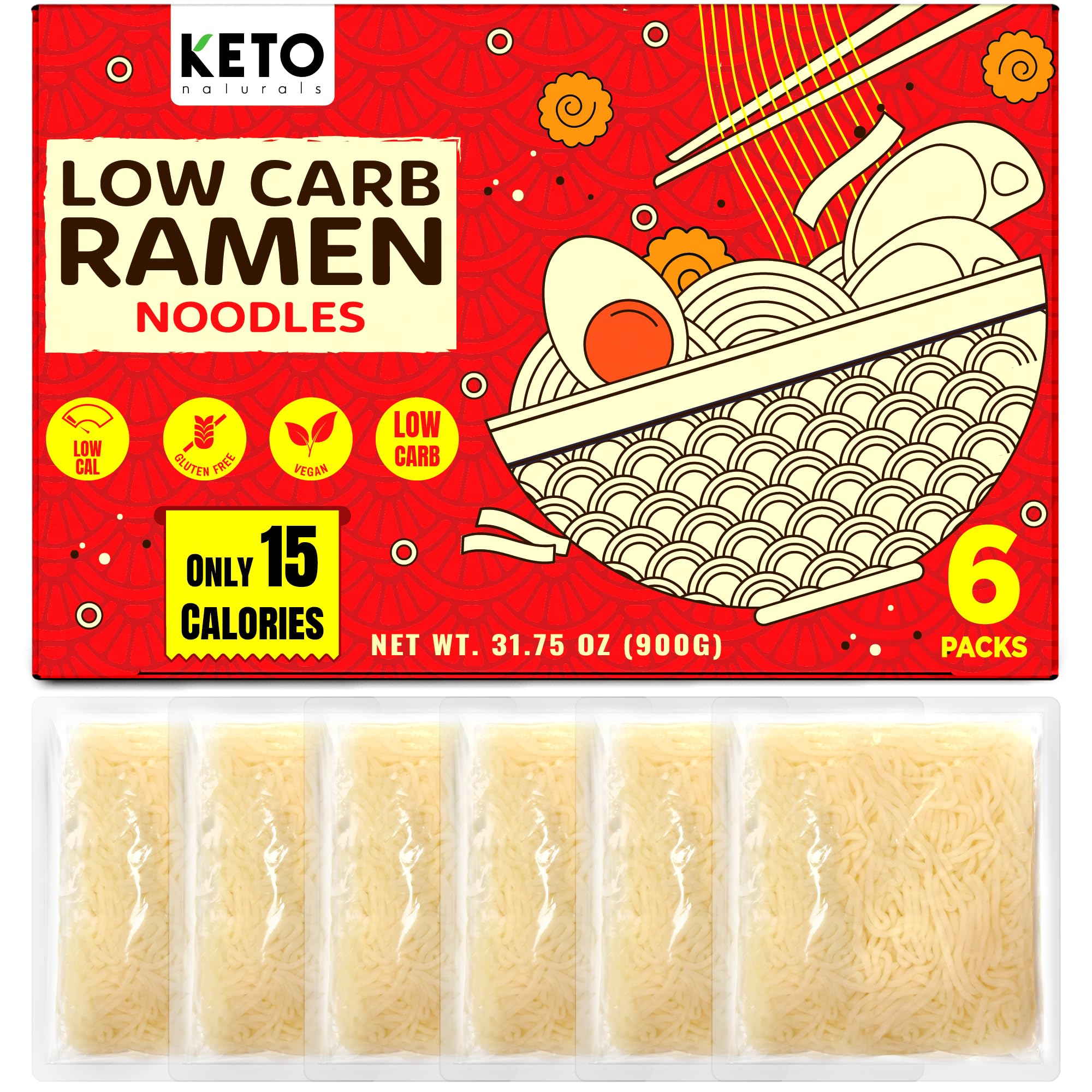 Keto Naturals front packaging showing 6-pack and product benefits for quick meal prep