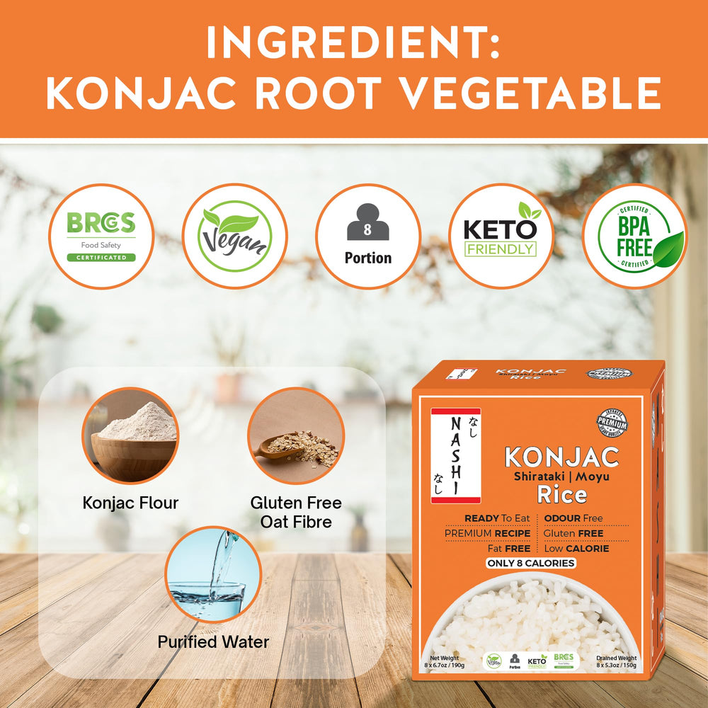 KETO SKINNY konjac rice heating in pan depicting fast preparation